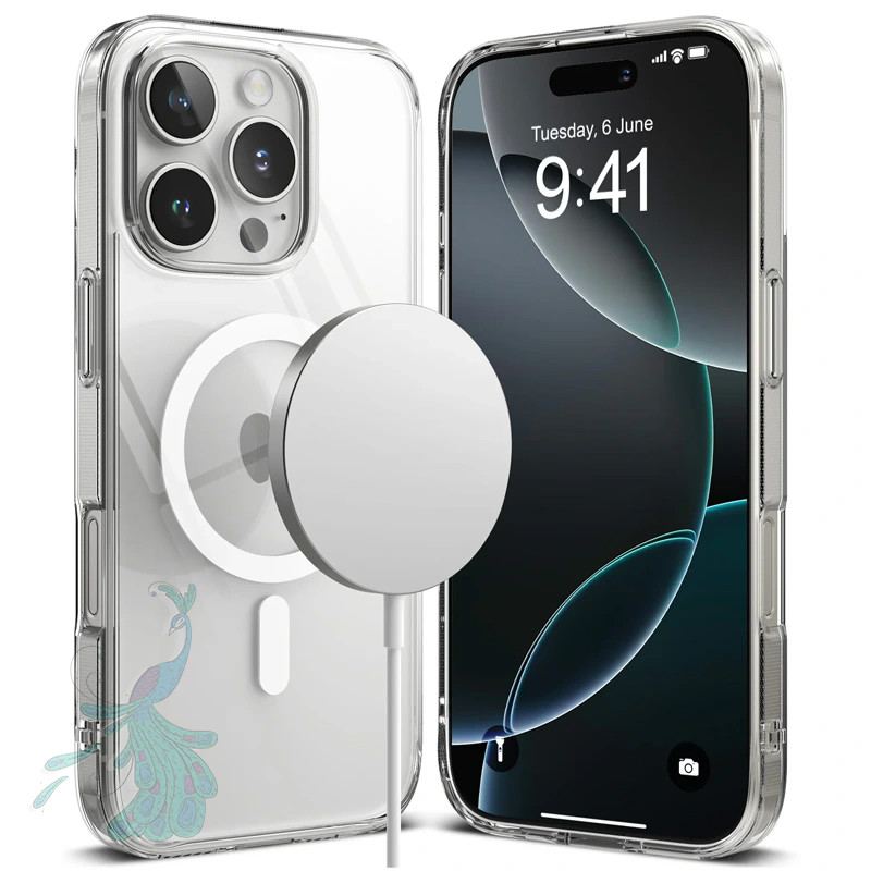 قاب موبایل اپل iPhone 16 Pro پیکوک مدل Clear Magsafe