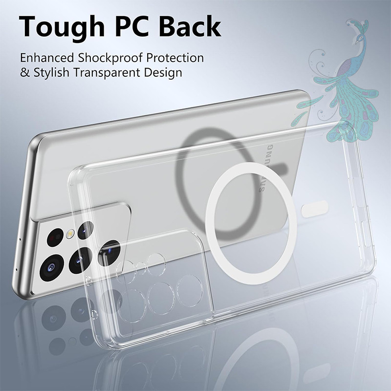 قاب موبایل سامسونگ Galaxy S21 Ultra پیکوک مدل Clear Magsafe