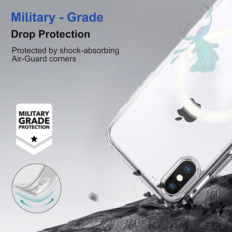 قاب موبایل اپل iPhone XS Max پیکوک مدل Clear Magsafe