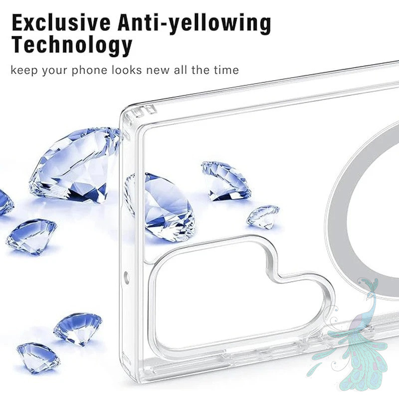 قاب موبایل سامسونگ Galaxy S25 Ultra پیکوک مدل Clear Magsafe