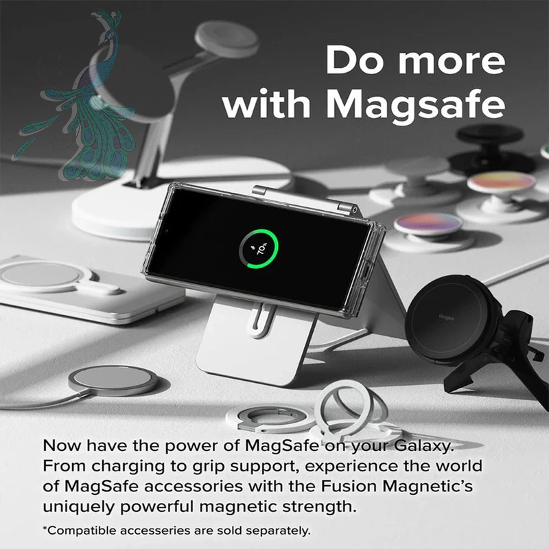 قاب موبایل سامسونگ Galaxy Z Fold 6 پیکوک مدل Clear Magsafe