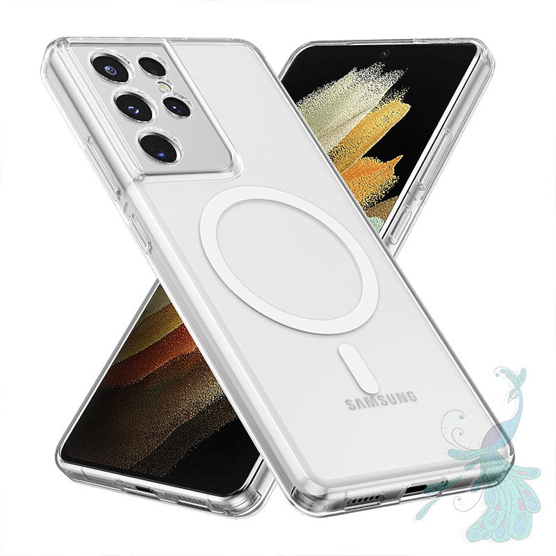 قاب موبایل سامسونگ Galaxy S21 Ultra پیکوک مدل Clear Magsafe