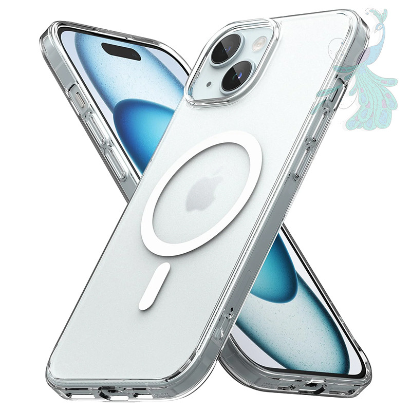 قاب موبایل اپل iPhone 15 پیکوک مدل Clear Magsafe