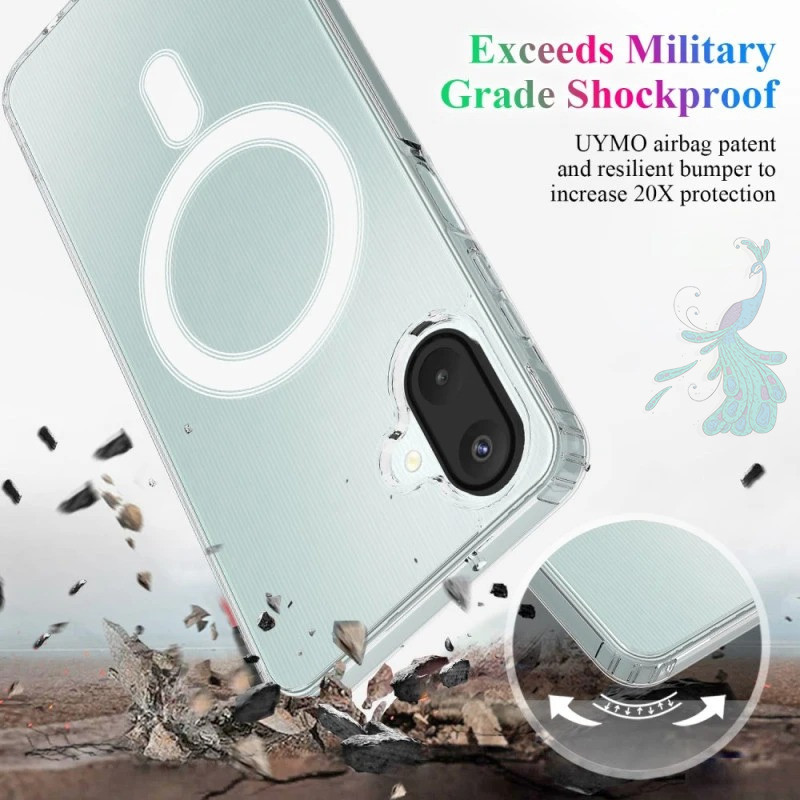 قاب موبایل سامسونگ A07 پیکوک مدل Clear Magsafe