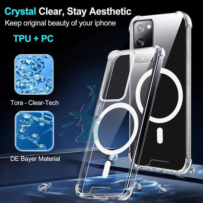 قاب موبایل سامسونگ Galaxy S20 Fe پیکوک مدل Clear Magsafe