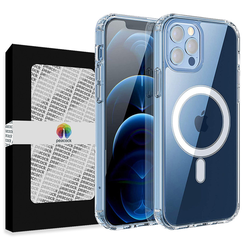 قاب موبایل اپل iPhone 12 Pro پیکوک مدل Clear Magsafe