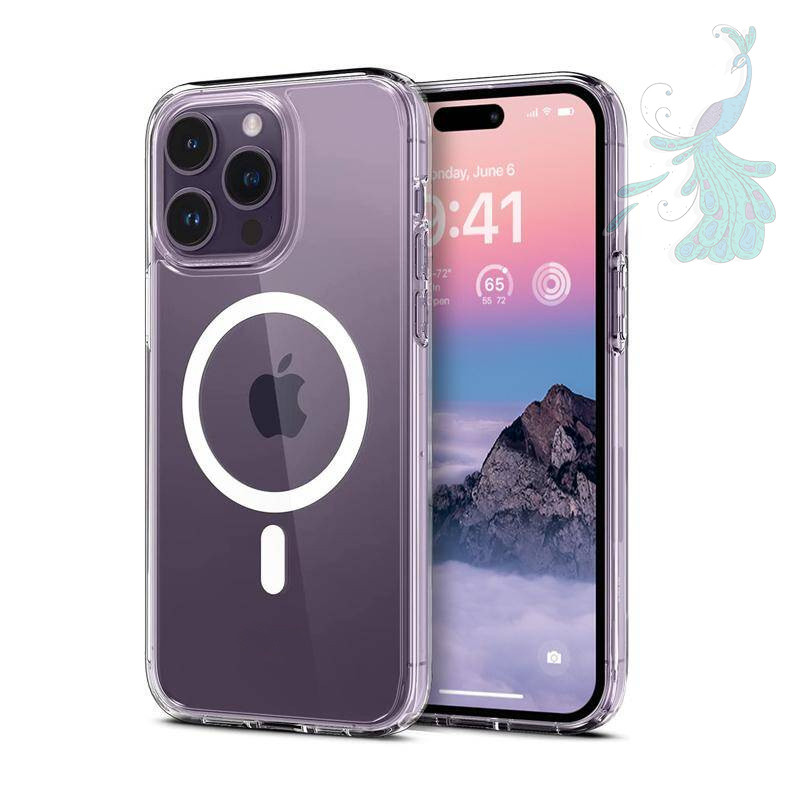 قاب موبایل اپل iPhone 14 Pro پیکوک مدل Clear Magsafe