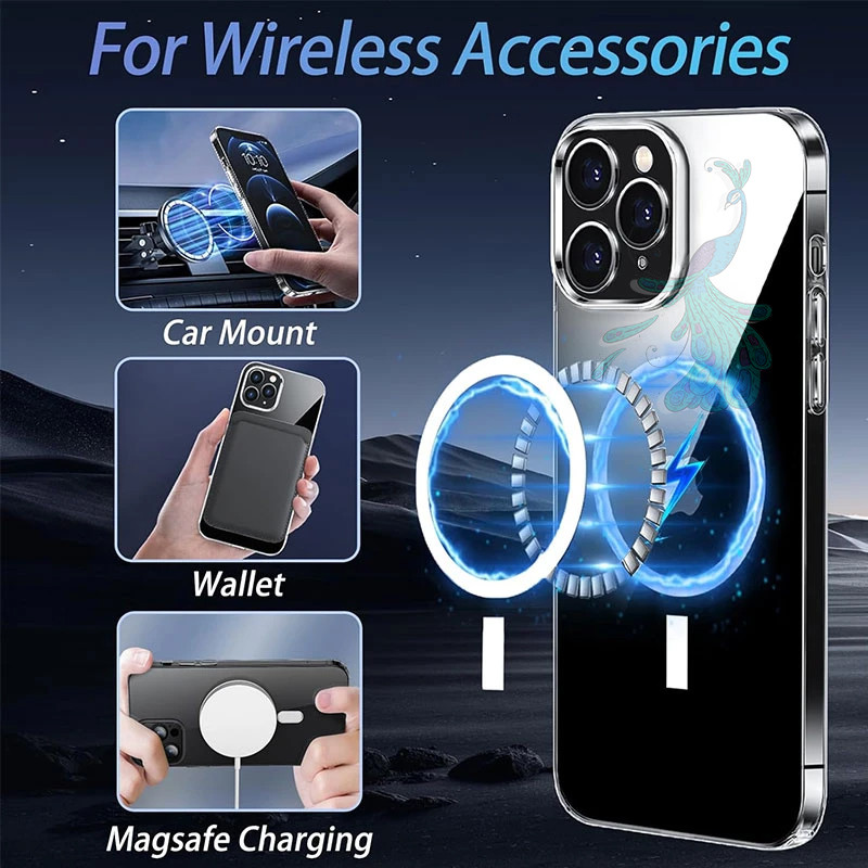 قاب موبایل اپل iPhone 11 Pro پیکوک مدل Clear Magsafe