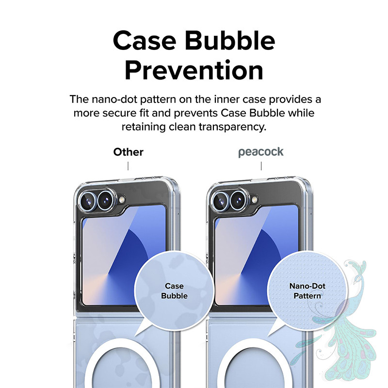قاب موبایل سامسونگ Galaxy Z Filip 6 پیکوک مدل clear magsafe