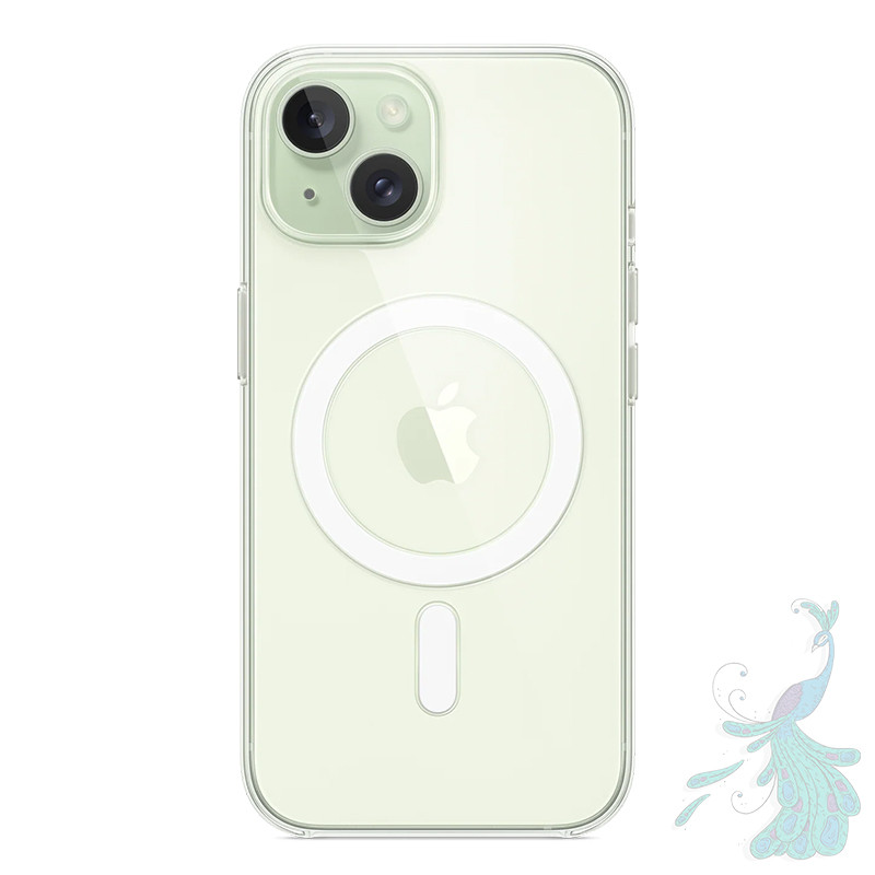 قاب موبایل اپل iPhone 15 پیکوک مدل Clear Magsafe