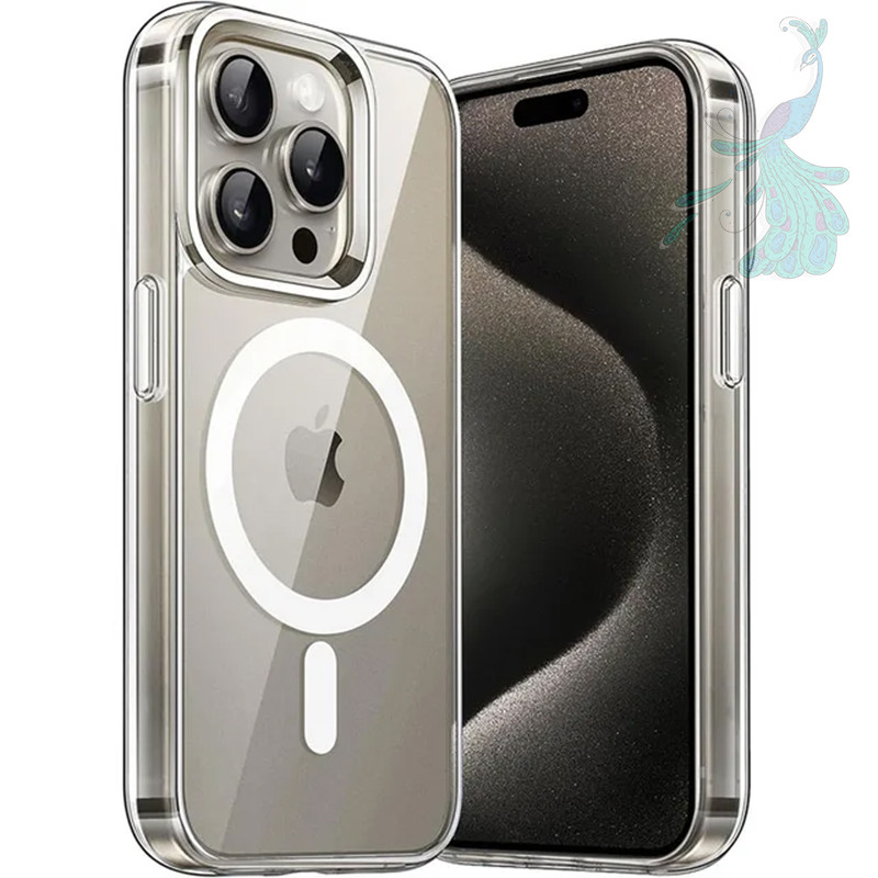قاب موبایل اپل iPhone 15 Pro پیکوک مدل Clear Magsafe