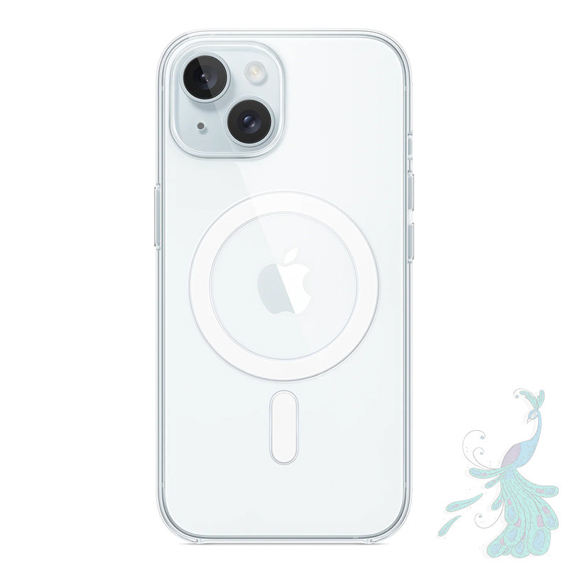 قاب موبایل اپل iPhone 15 پیکوک مدل Clear Magsafe