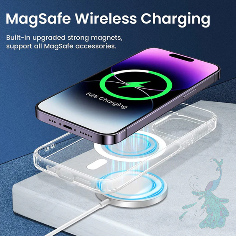 قاب موبایل اپل iPhone 14 Pro پیکوک مدل Clear Magsafe