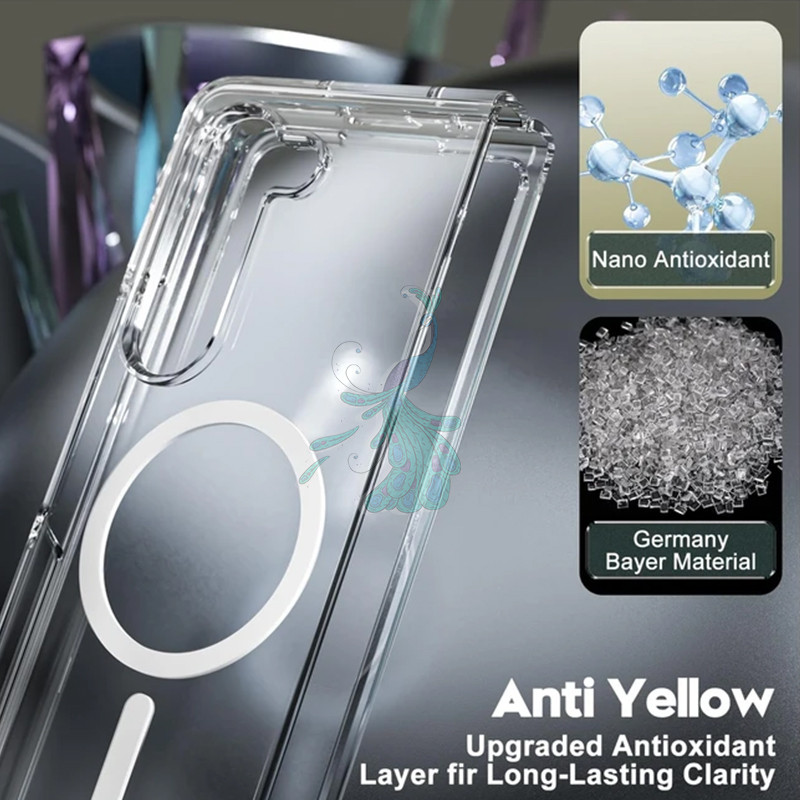 قاب موبایل سامسونگ Galaxy Z Fold 6 پیکوک مدل Clear Magsafe
