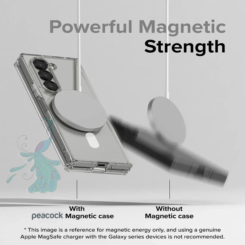 قاب موبایل سامسونگ Galaxy Z Fold 6 پیکوک مدل Clear Magsafe