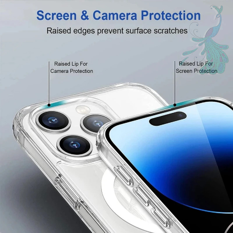 قاب موبایل اپل iPhone 16 Pro Max پیکوک مدل Clear Magsafe