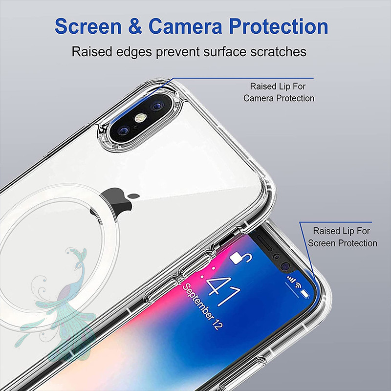 قاب موبایل اپل iPhone X/XS پیکوک مدل Clear Magsafe