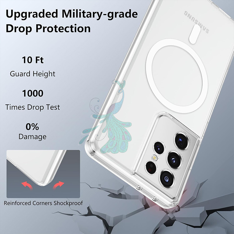 قاب موبایل سامسونگ Galaxy S21 Ultra پیکوک مدل Clear Magsafe