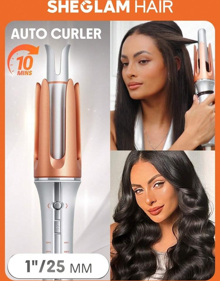 شایان فر کننده اصلی مو کرلی شیگلم سایز 25mm بیگودی